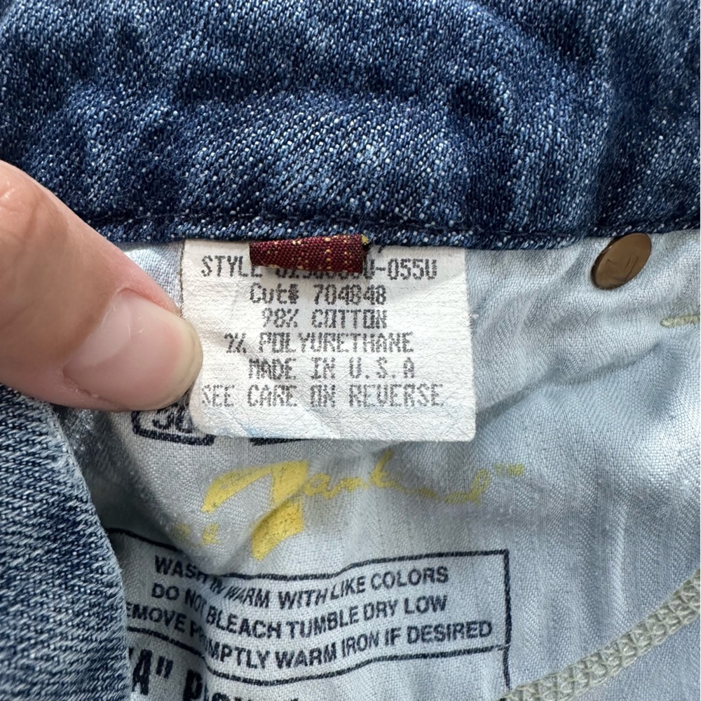 7 For All Mankind Vintage Y2K Low Cut Bootcut Denim Jeans 27 Bling Boho Cowgirl - Picture 5 of 10